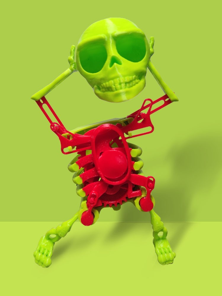 3D Mini Dancing Skull