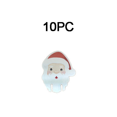 Christmas Hat Wine Glass Decoration Card