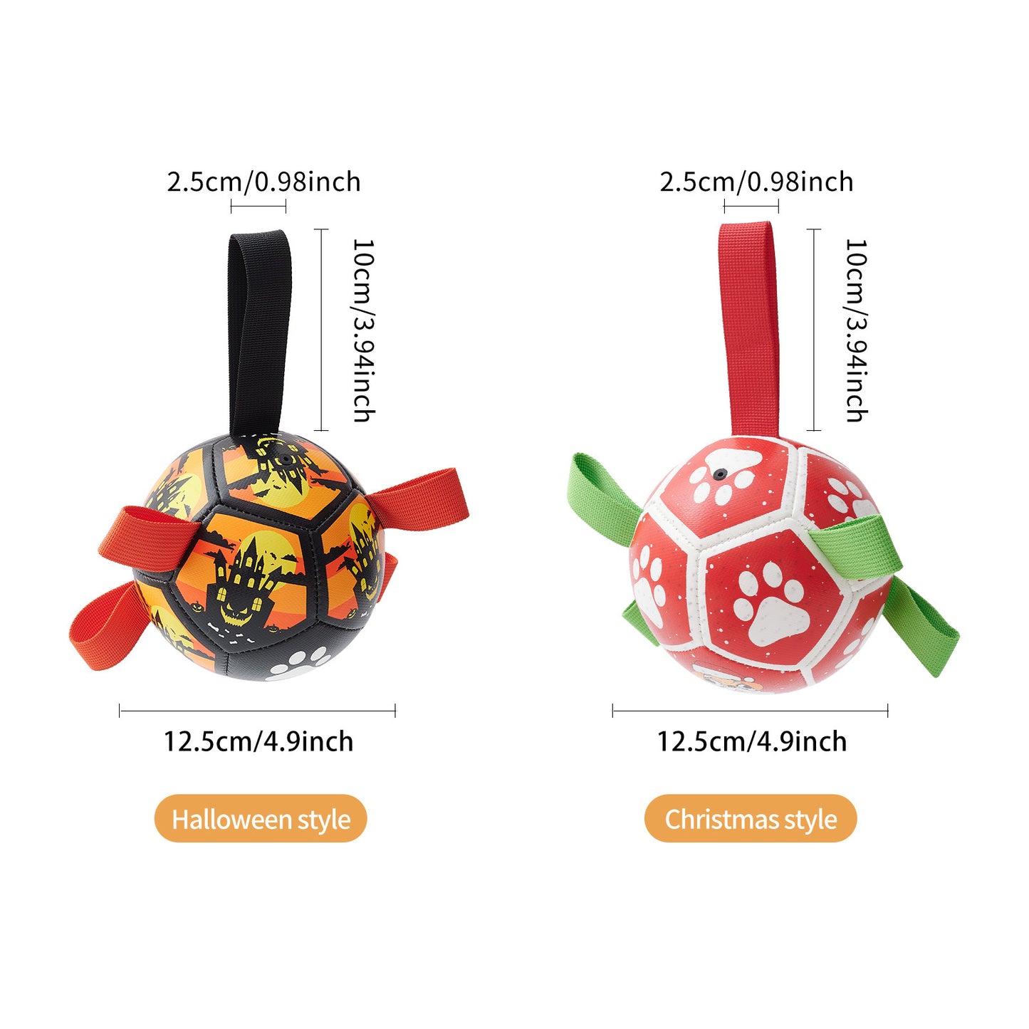 Dog Soccer Balls Toy With Sraps