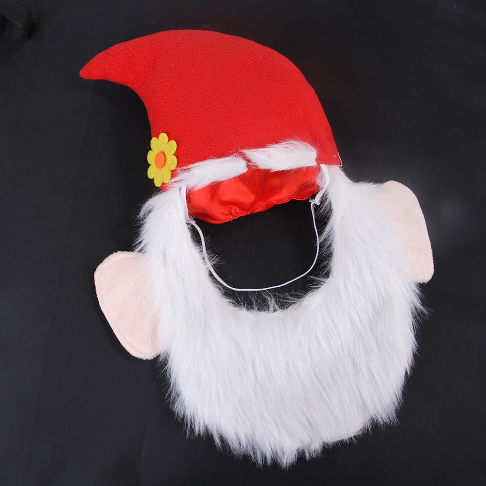 Beard Christmas Hat for Pets