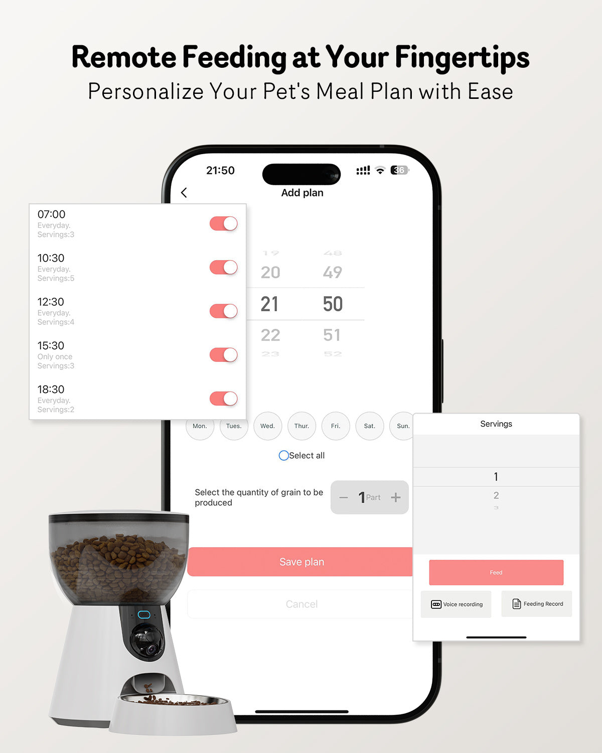 Automatic Pet Feeder With Camera