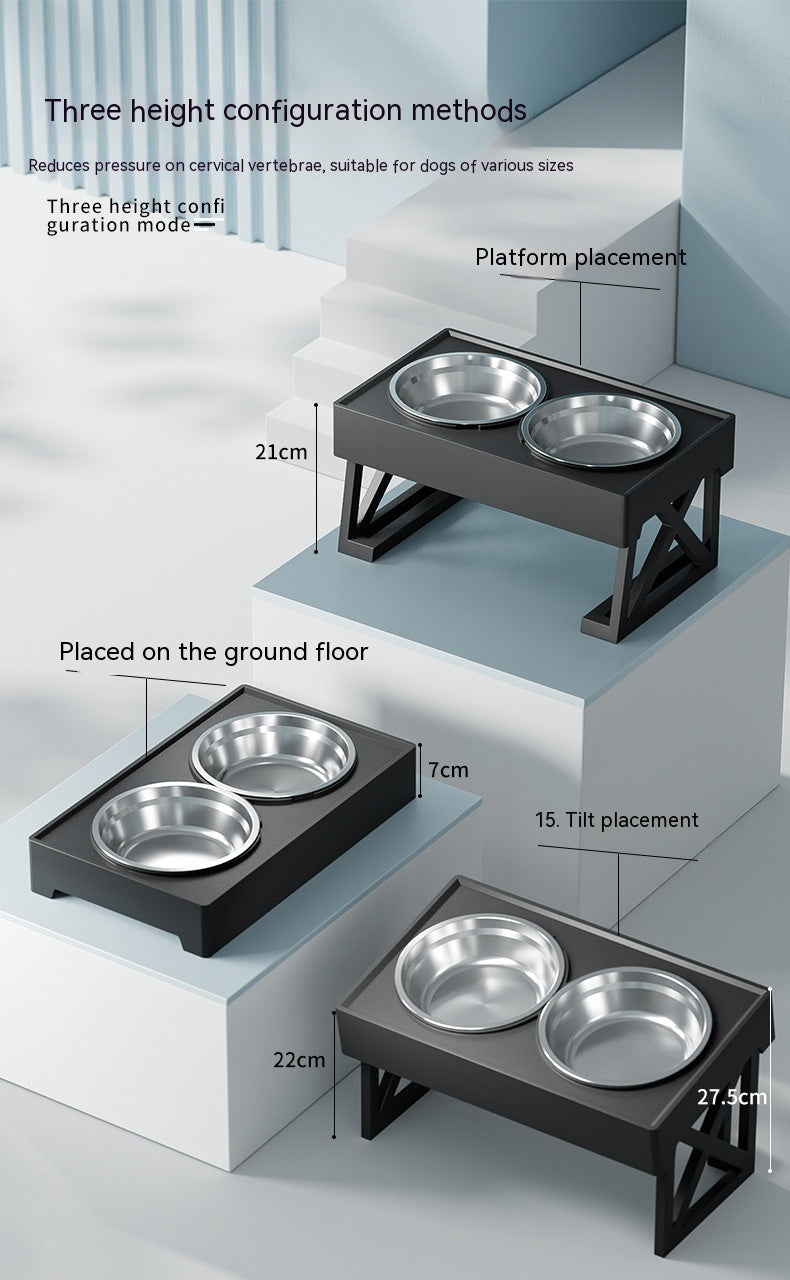 Adjustable Elevated Dog Bowl