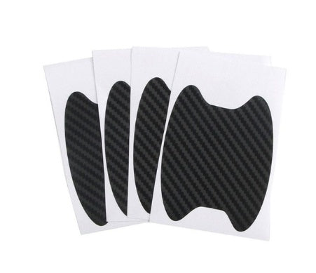 4pcs Set Of Door Stickers Carbon Fiber