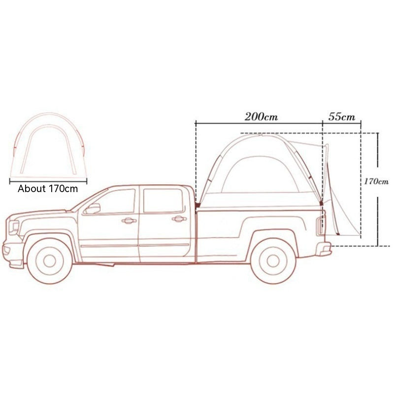 Multi-function Tent For Outdoor Car Trunk