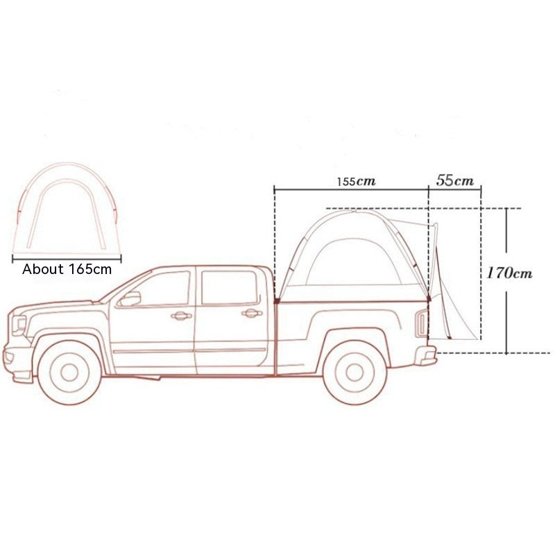 Multi-function Tent For Outdoor Car Trunk