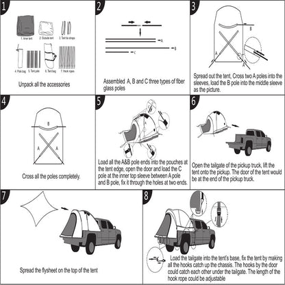 Multi-function Tent For Outdoor Car Trunk