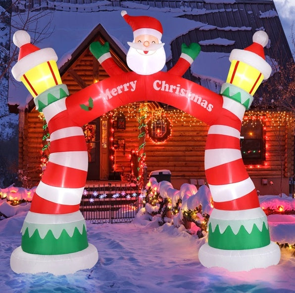 Lighted Christmas Inflatable Archway