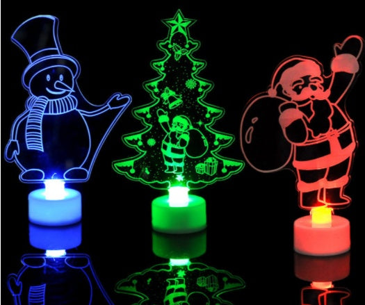 Glowing Christmas Tree Ornaments