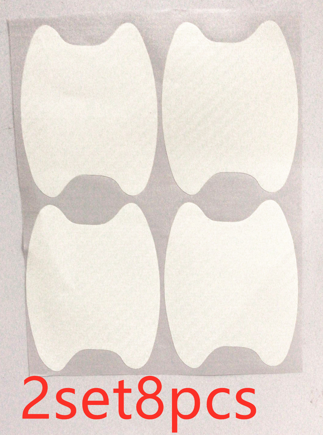 4pcs Set Of Door Stickers Carbon Fiber