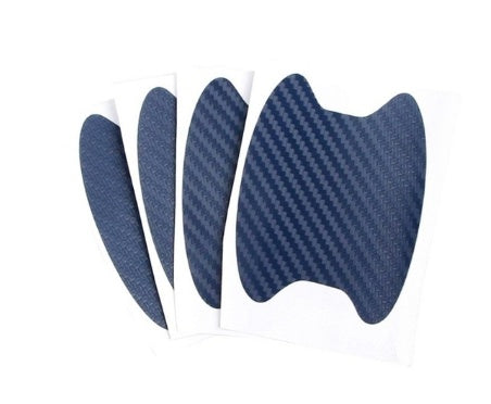 4pcs Set Of Door Stickers Carbon Fiber