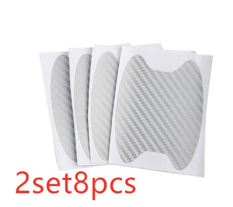 4pcs Set Of Door Stickers Carbon Fiber