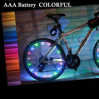 Mountain bike spoke lights