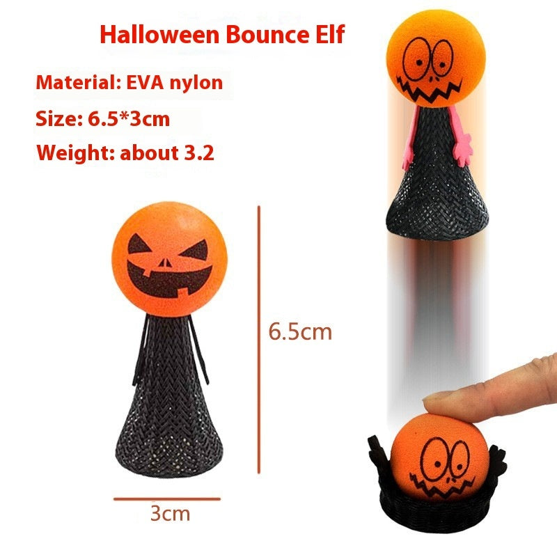 Halloween Pumpkin Head Bouncing Doll