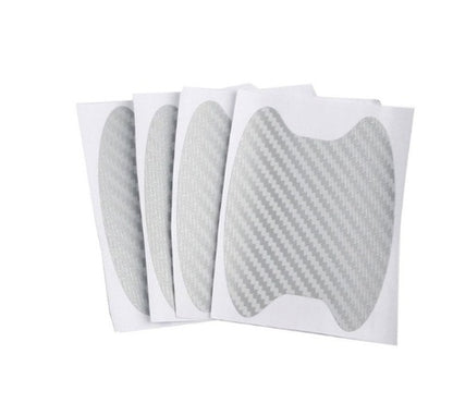 4pcs Set Of Door Stickers Carbon Fiber