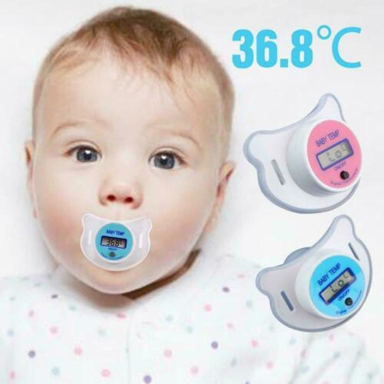 Pacifier digital thermometer