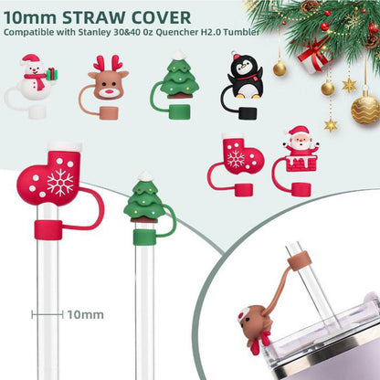 Christmas Straw Dust Cover