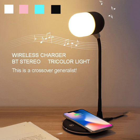 Three-in-one Night stand / Bluetooth speaker / Wireless Charging Station