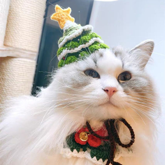 Pet Christmas Woolen Hat