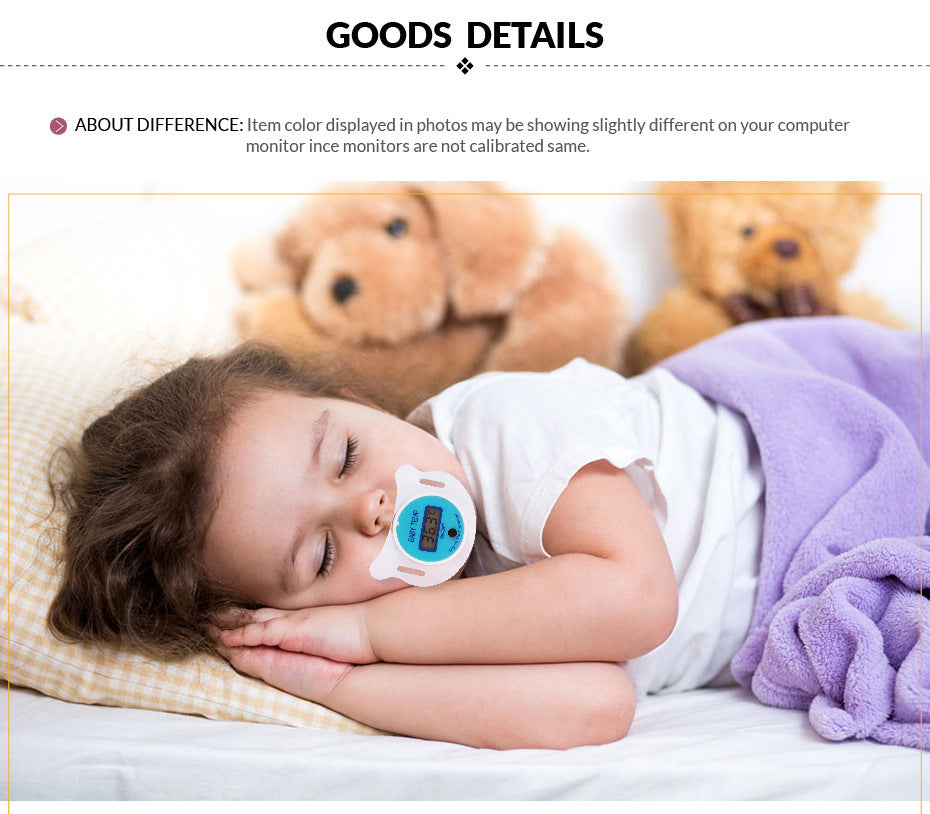 Pacifier digital thermometer