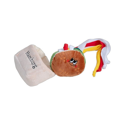 Hamburger Ringing Toy for Pets