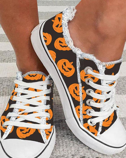 Halloween Casual Canvas Shoes