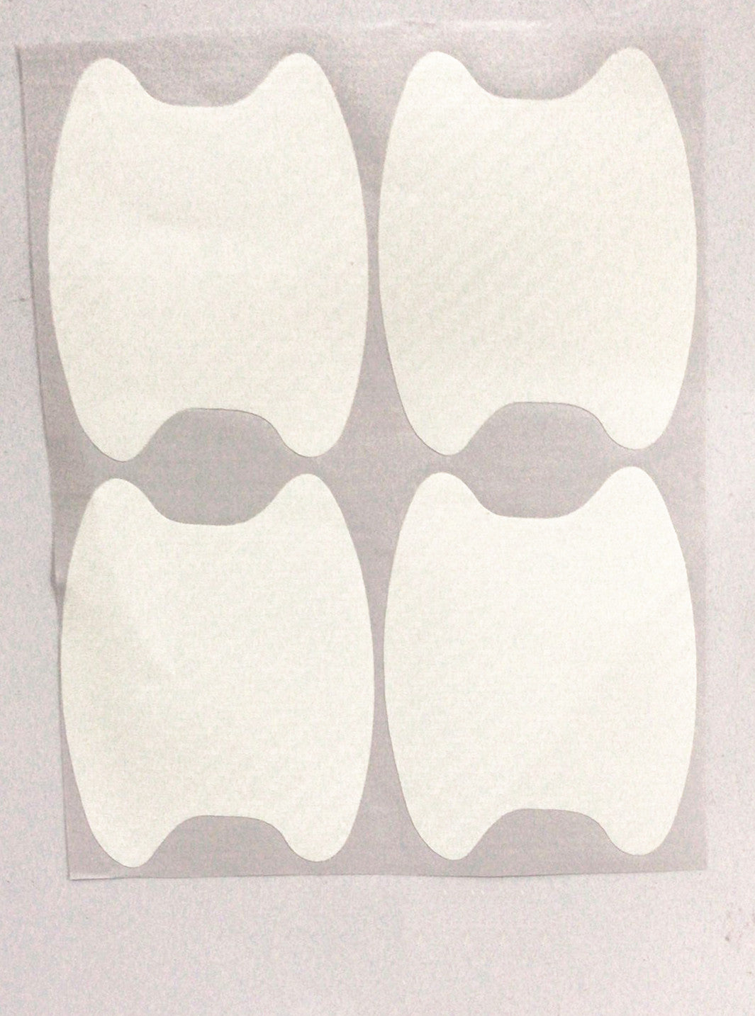 4pcs Set Of Door Stickers Carbon Fiber