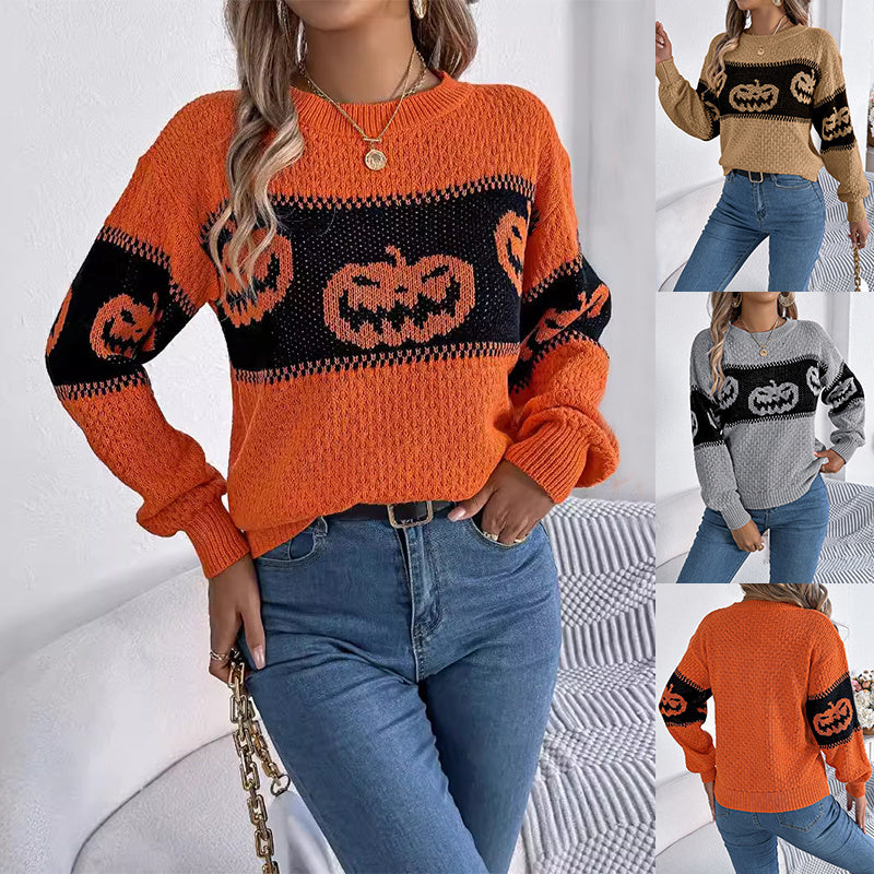 Halloween Pumpkin Sweater