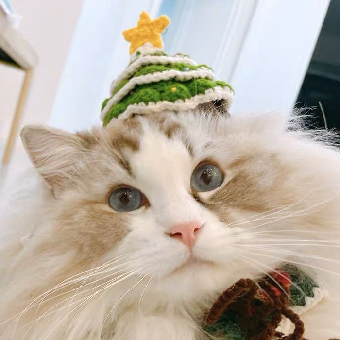 Pet Christmas Woolen Hat