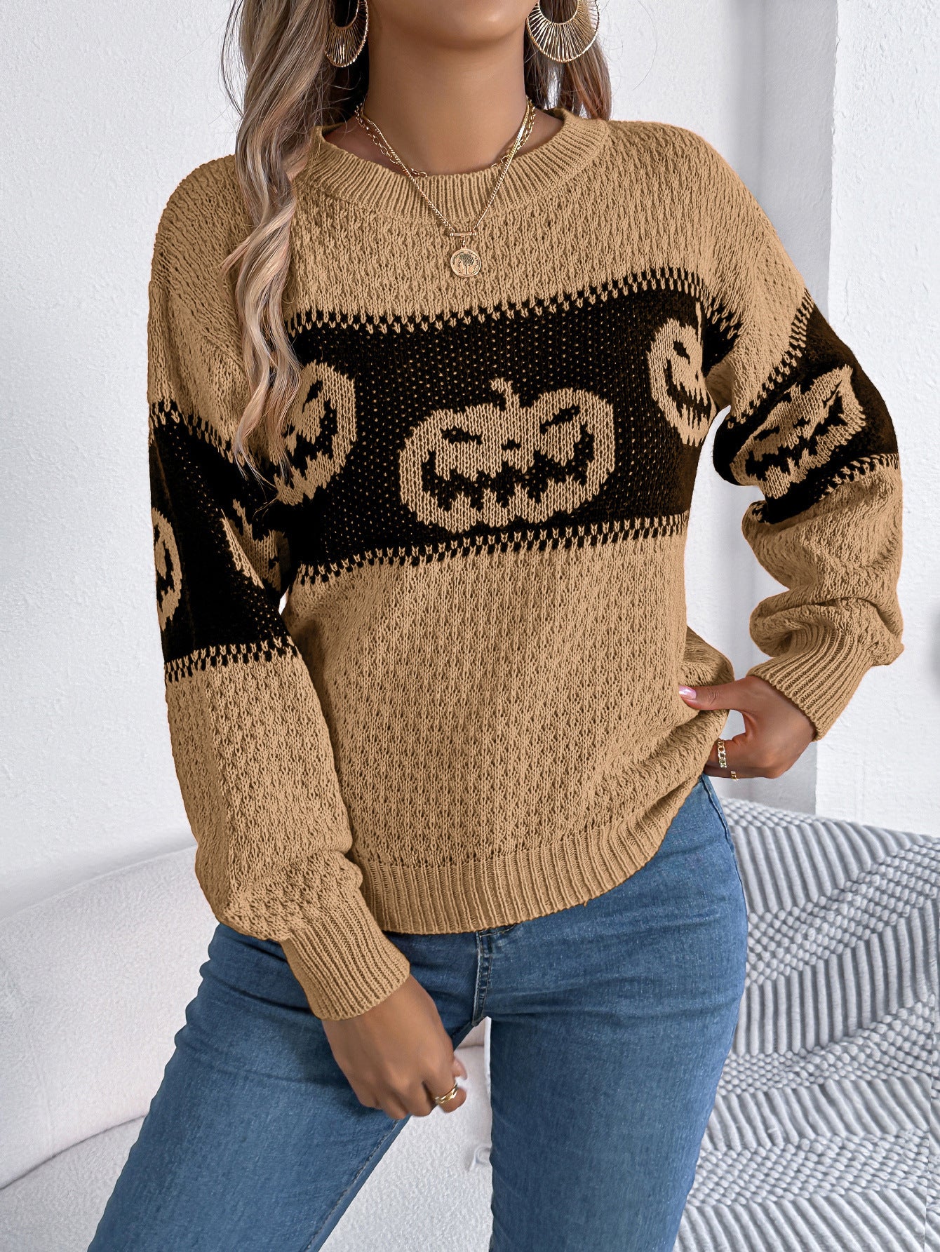 Halloween Pumpkin Sweater