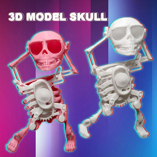 3D Mini Dancing Skull