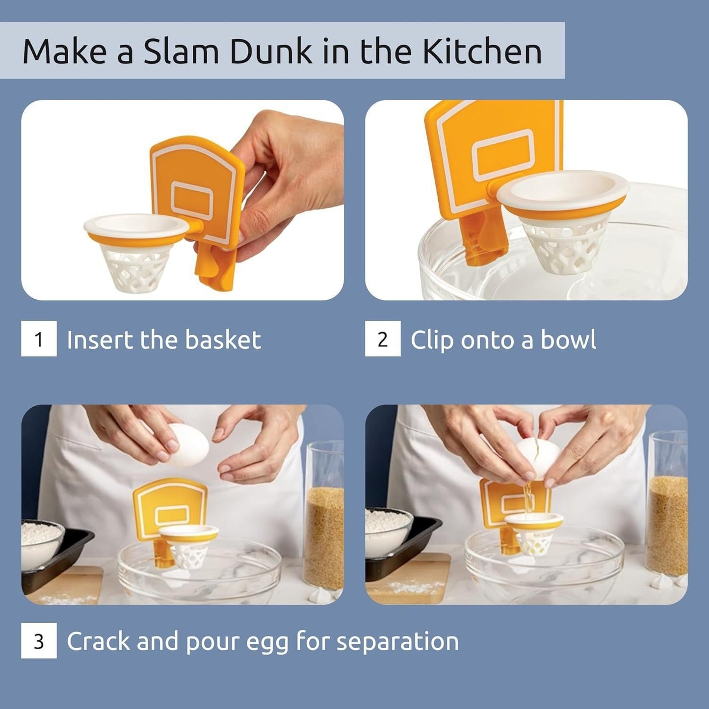 Basketball Hoop Egg Separator