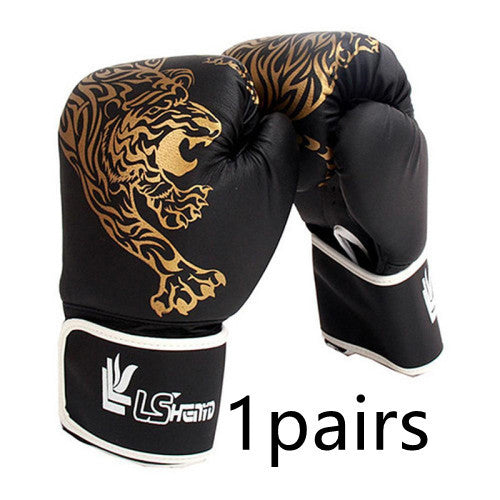 Flame Tiger Boxing Gloves